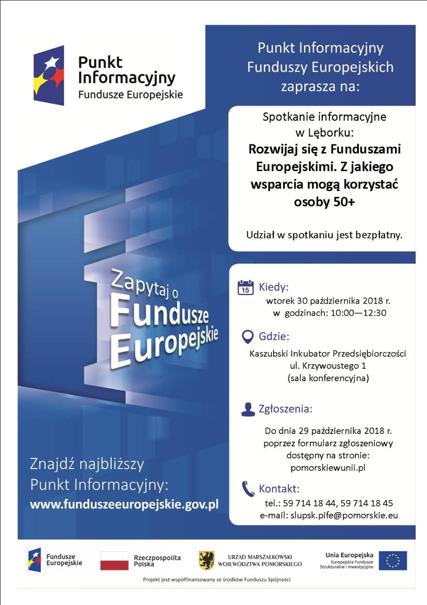 Spotkanie in formacyjne w sprawie funduszy europejskich w Kaszubskim Inkubatorze Przedsiębiorczości