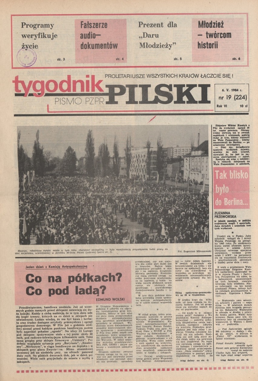 Rok 1984 - pilska prasa obchodziła srebrne gody, a rolnik szukał żony