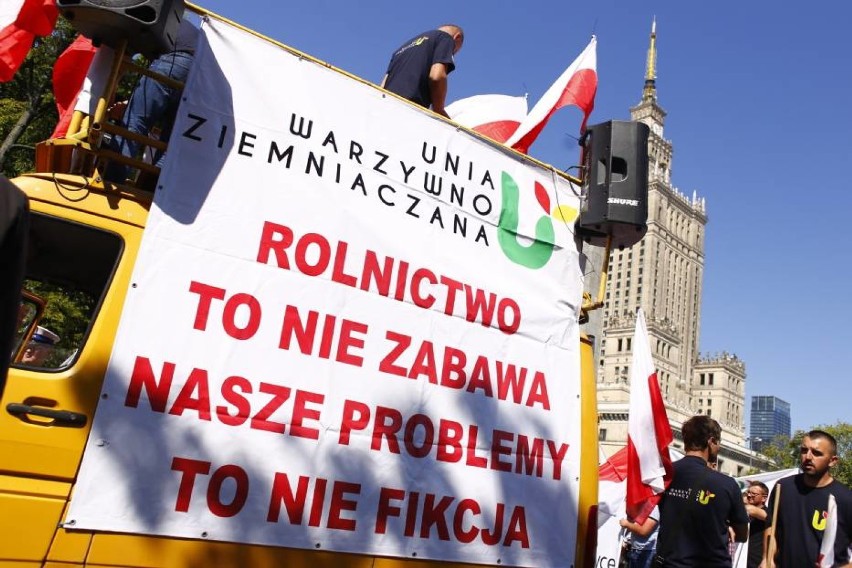 Strajk rolników w Warszawie. Wśród nich ponad setka z powiatu łęczyckiego [ZDJĘCIA]