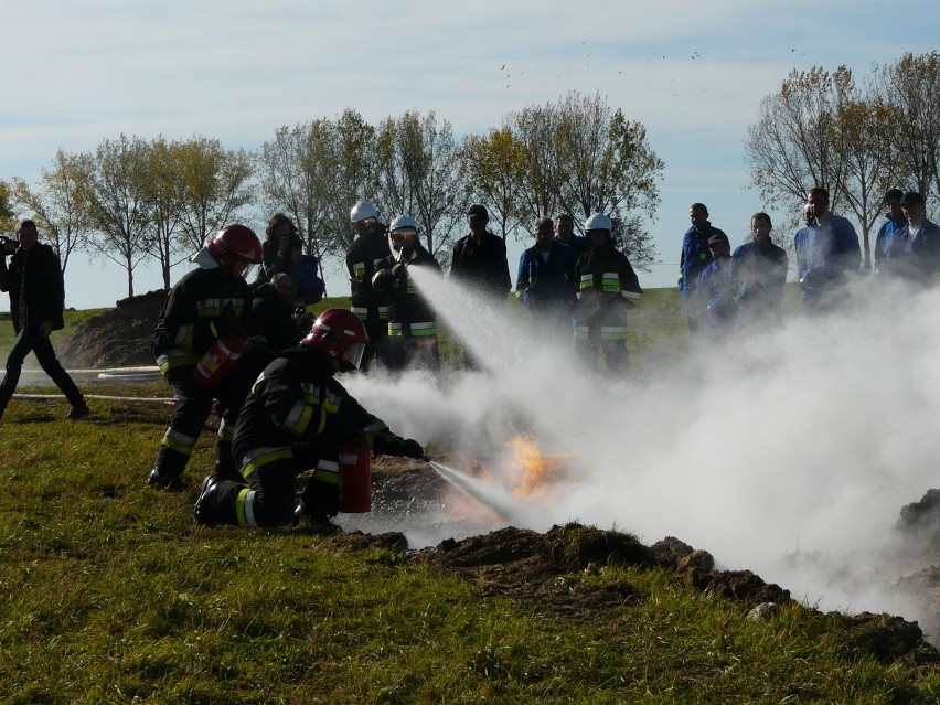 Wieluń: Pokazali jak ugasić pożar gazu