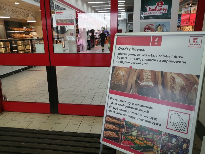 Koronawirus a zakupy. Jakie są środki ostrożności w wieluńskich marketach [FOTO]