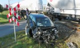 Chabsko: Wypadek na niestrzeżonym przejeździe kolejowym [ZDJĘCIA]