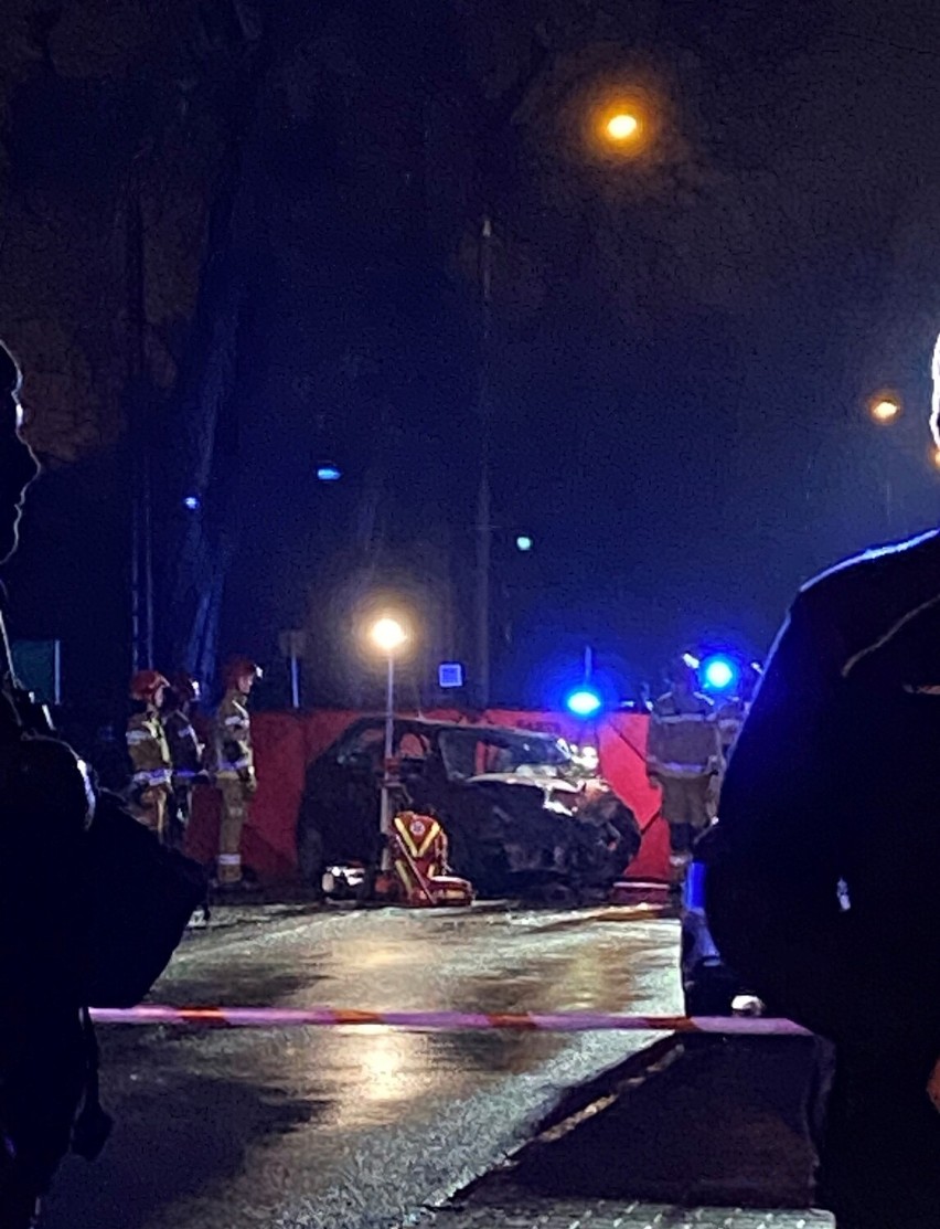 Wypadek na ulicy Opolskiej w Poznaniu