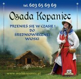 Obóz rycerski i osada wolnych chłopów.