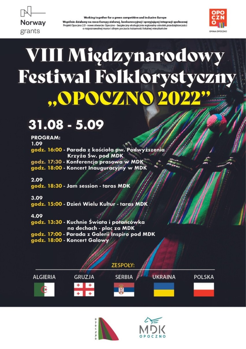 Międzynarodowy Festiwal Folklorystyczny po kilku latach przerwy ponownie odbędzie się w Opocznie