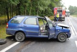 Wypadek w Czarnym Lesie. Samochód zderzył się z karetką