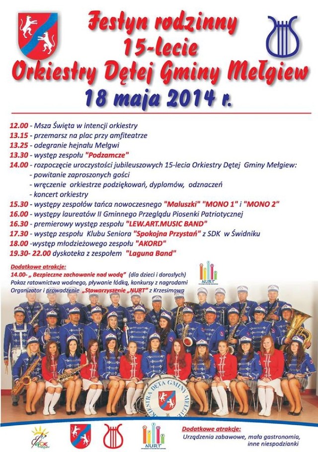 Orkiestra Dęta z Mełgwi świętuje 15-lecie istnienia.