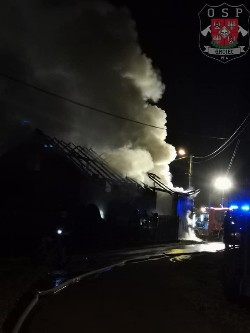 Spłonął budynek gospodarczy przy ul. Jagodowej w Kwaczale.