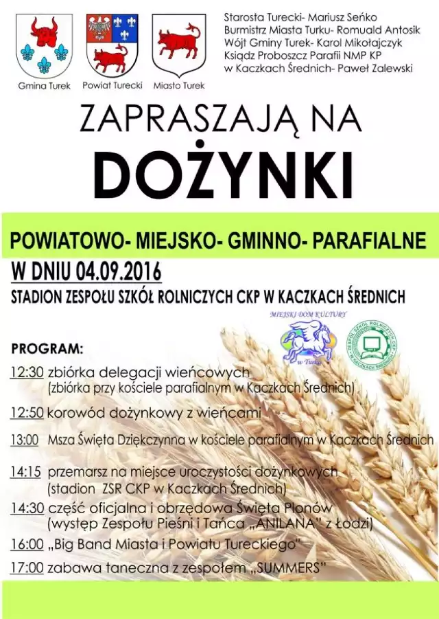 Dożynki 2016 w Kaczkach Średnich