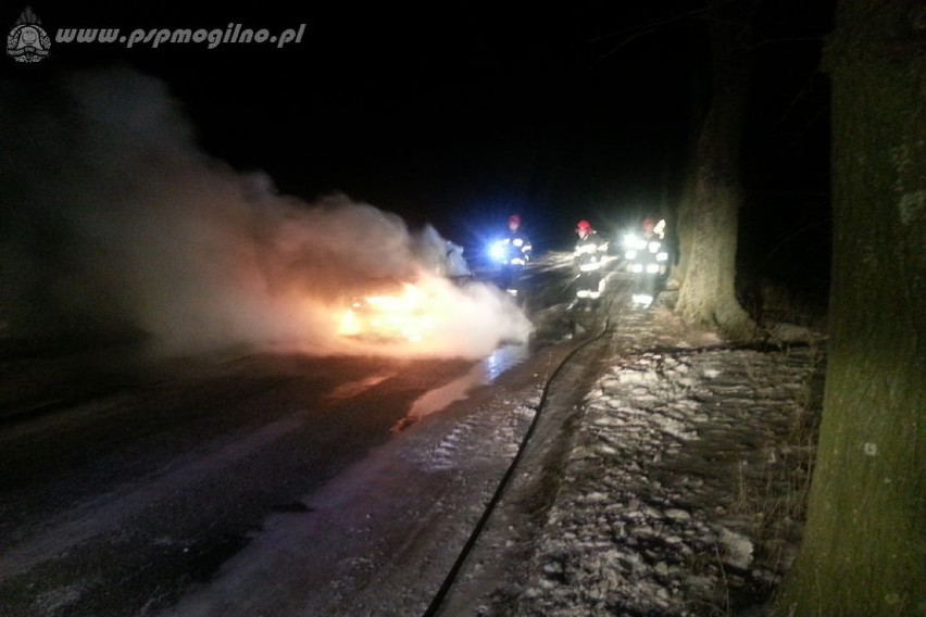 Pożar forda ka w Lubieszewie