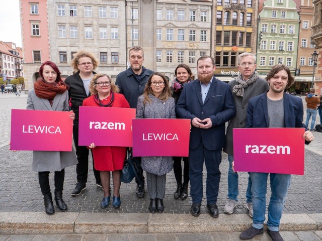 Prezentacja kandydatów komitetu Lewica Razem w wyborach do Parlamentu Europejskiego z okręgu nr 12 (dolnośląsko-opolski).