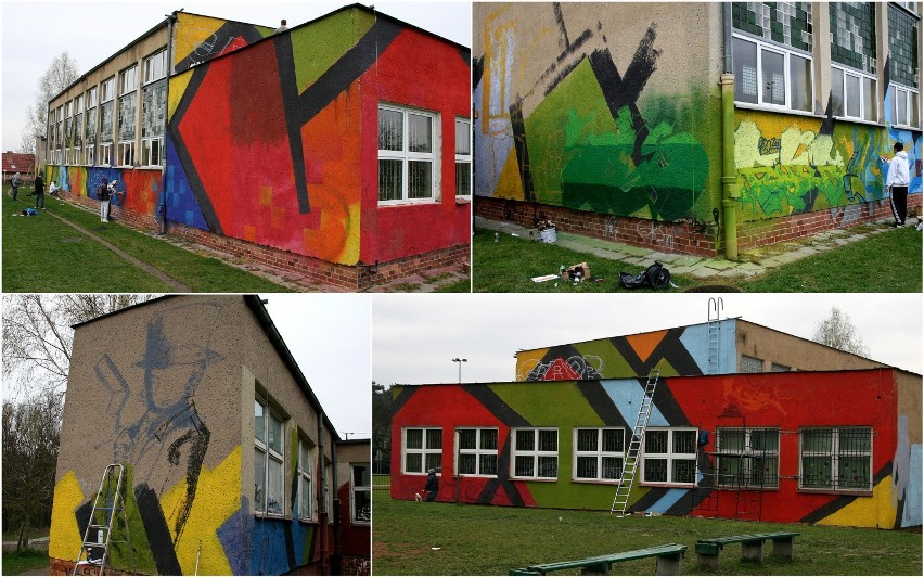 Zielonogórskie graffiti – Projekt artystyczny zmienił mury SP 18