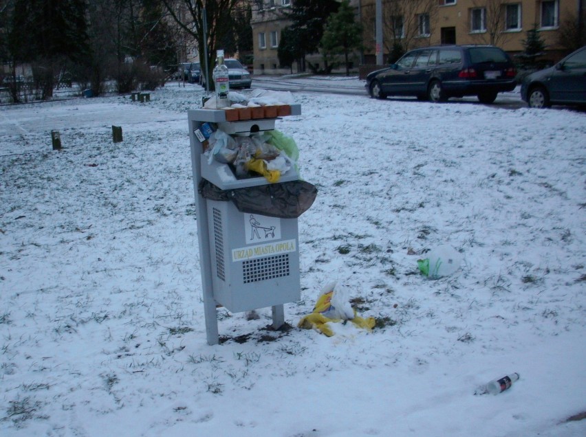 Miłe miejsce w centrum miasta, a śmieci się walają.