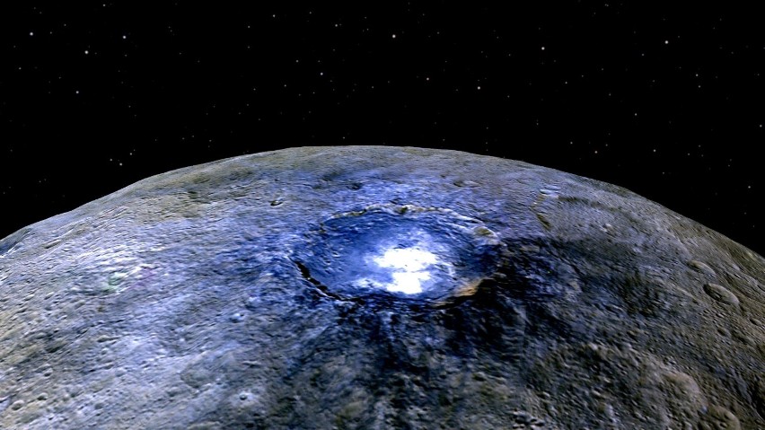 Nareszcie pojawiło się rozwiązanie tajemnicy jasnych plam na powierzchni Ceres