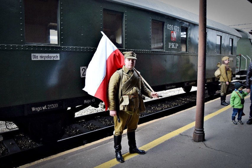 Pociąg repatriantów Oleśnica 2017