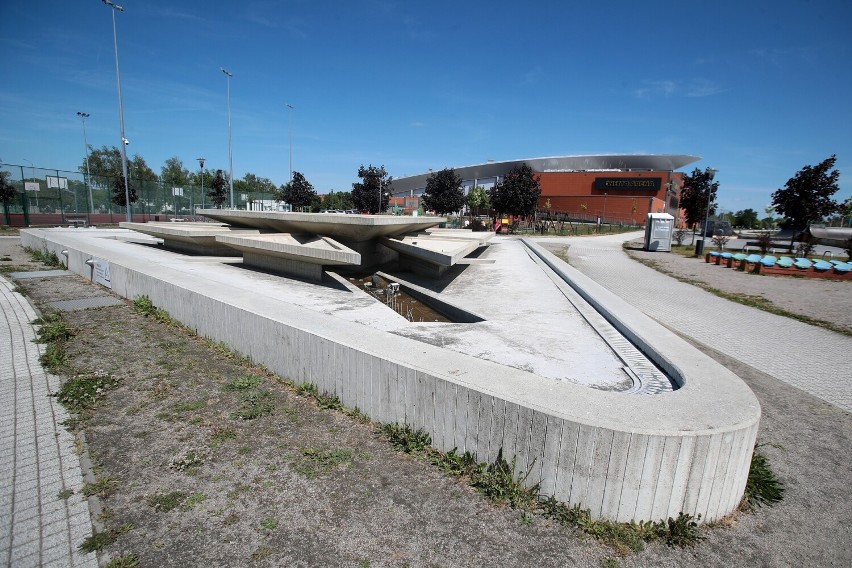 Co z fontanną przy hali Netto Arena w Szczecinie? Ostatni raz działała dwa lata temu...