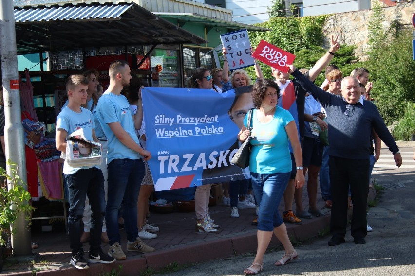 Prezydent Andrzej Duda odwiedził Jasło! W ostatni dzień kampanii wyborczej na placu Bartłomieja spotkał się z mieszkańcami powiatu [ZDJĘCIA]