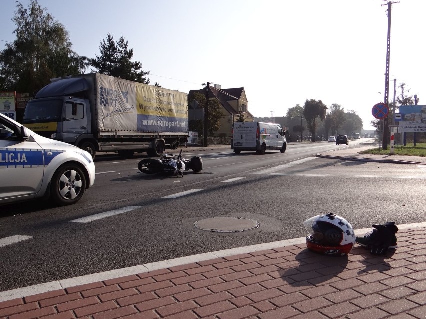 16-letni motocyklista trafił do szpitala [FOTO]