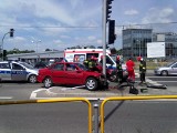 Wypadek w Katowicach na skrzyżowaniu ulic Ligockiej i Hetmańskiej [ZDJĘCIA]