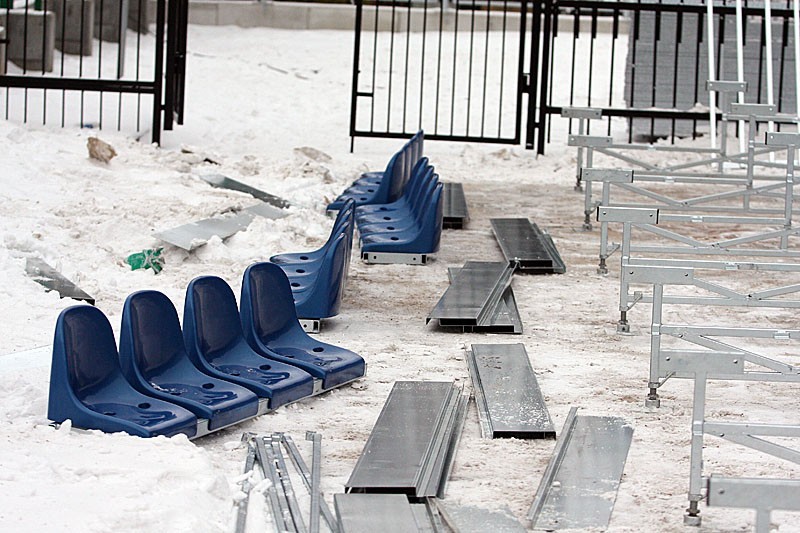 Dodatkowe krzesełka na nowy stadion trafiły do Gdynia - 21 stycznia 2010 r.