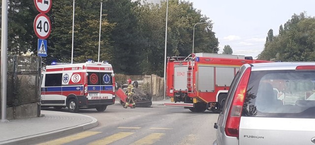 Groźny wypadek na ul. Żywieckiej w Bielsku-Białej