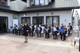 Koncert promocyjny Czarnożylskiej Orkiestry Dętej w Domu Seniora w Załęczu