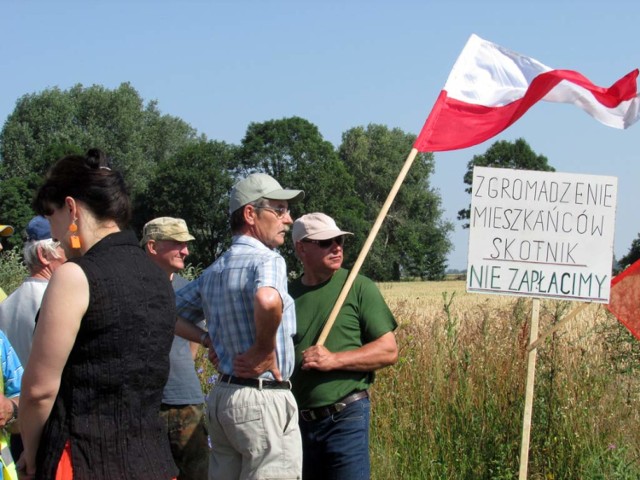 Skotniki. Protest mieszkańców