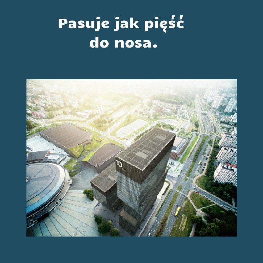 Biurowce KTW przy Spodku w Katowicach. Opinie internautów po ogłoszeniu rozpoczęcia budowy wyższej wieży: KTW II, najwyższego budynku miasta