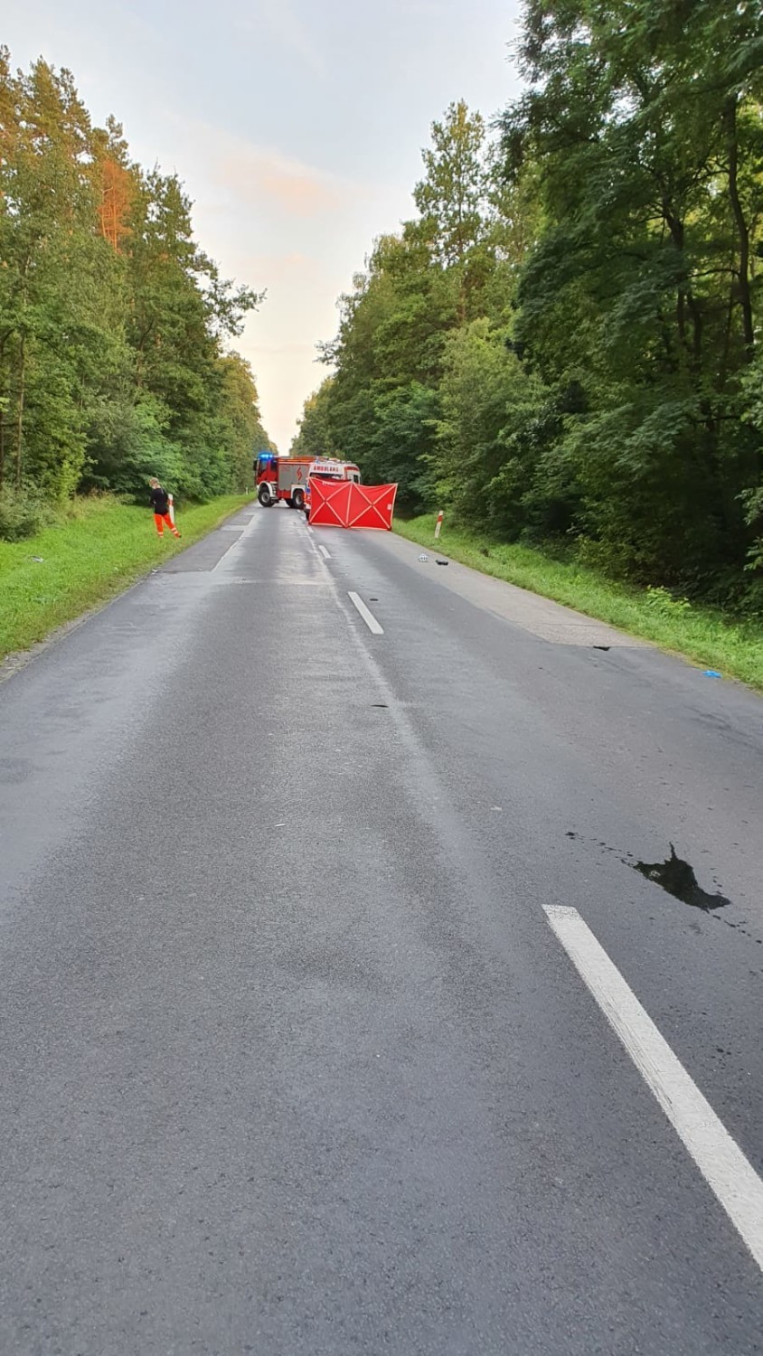 Wypadek Radomsko. Nie żyje 42-letnia rowerzystka [ZDJĘCIA]