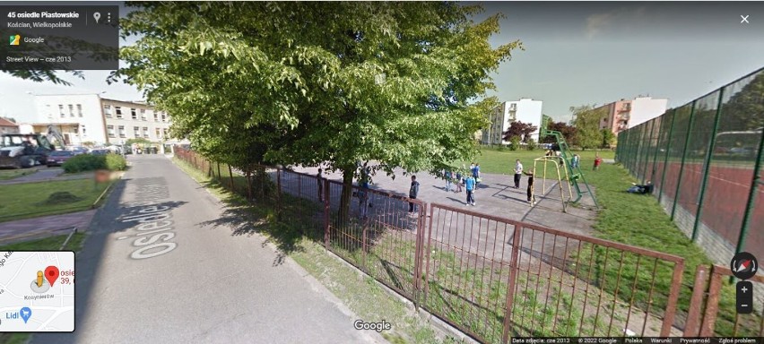 Kościan. Os. Piastowskie na zdjęciach Google Street View