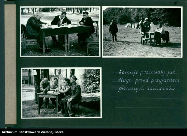 Archiwalne zdjęcia z odsłonięcia pomnika na żagańskim Stalagu, z września 1961 roku