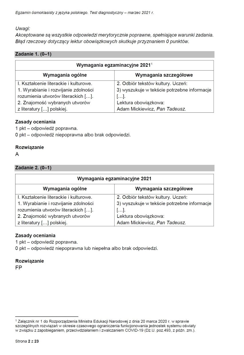 Próbny egzamin ósmoklasisty z polskiego 17.03.2021. Oto arkusz CKE i ODPOWIEDZI! Czy tematy wypracowania były trudne?