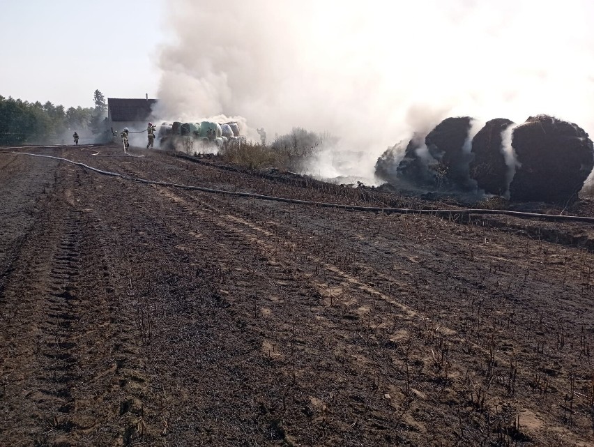 Pożar w gospodarstwie w miejscowości Strugi