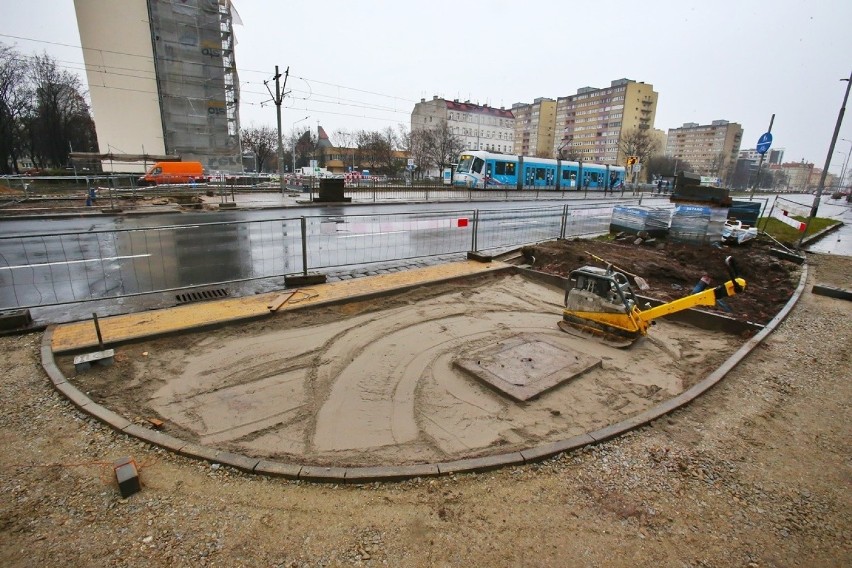 Trwa budowa przejścia dla pieszych na ul. Legnickiej we...