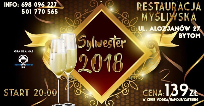 Sylwester 2018/2019 w Bytomiu. Sprawdź gdzie się bawić 