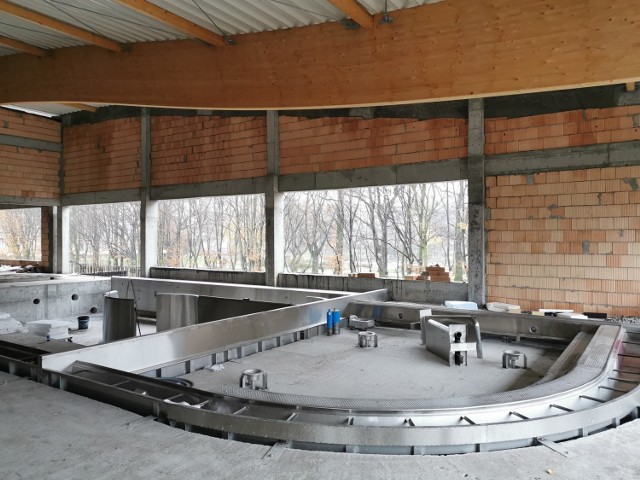 Kryta Pływalnia Solan w budowie, 21 listopada 2019 r.