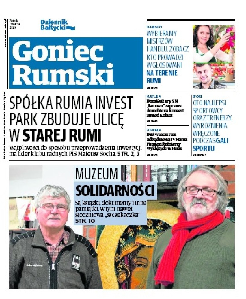 Goniec Rumski online: dzisiejsze wydanie