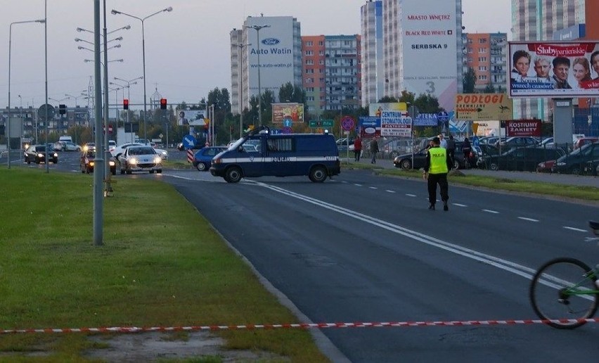 Ulica Księcia Mieszka I zablokowana została na kilka godzin....