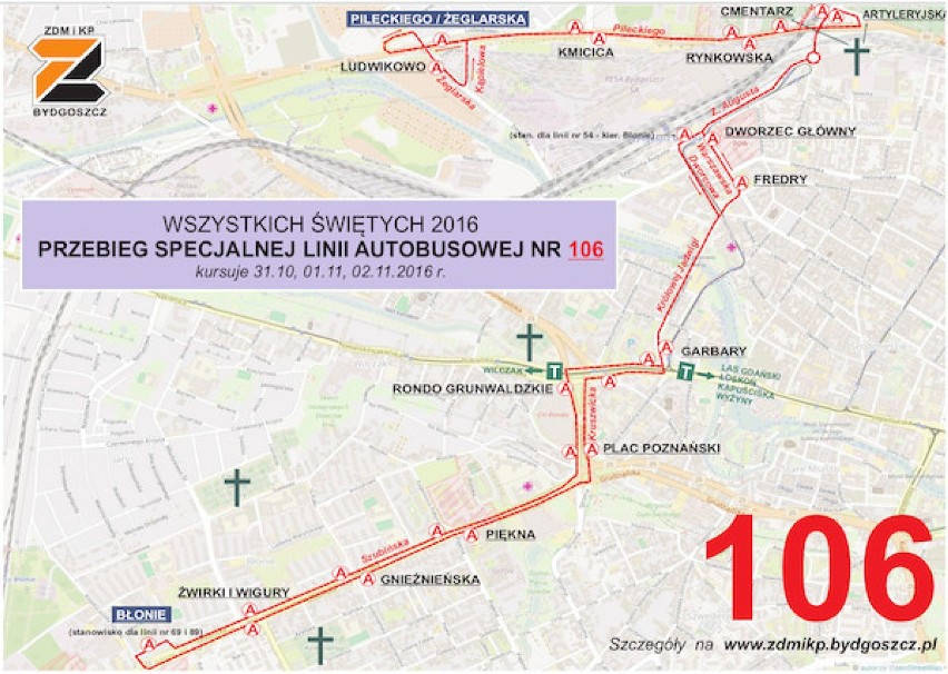 Wszystkich Świętych 2016 w Bydgoszczy. Czekają nas zmiany w komunikacji miejskiej