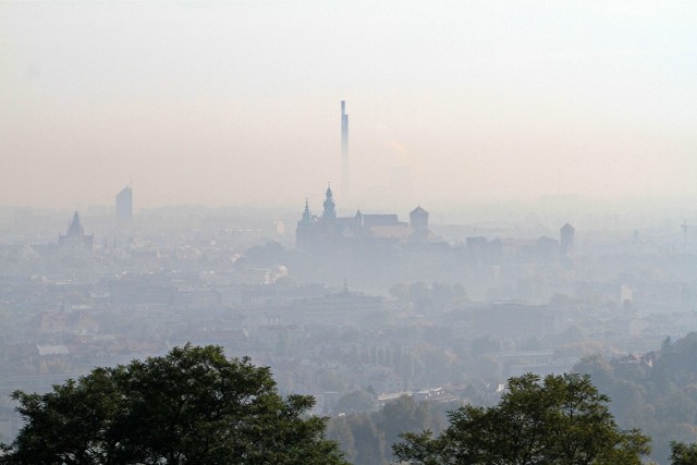 Smog nad Krakowem, październik 2013 r.