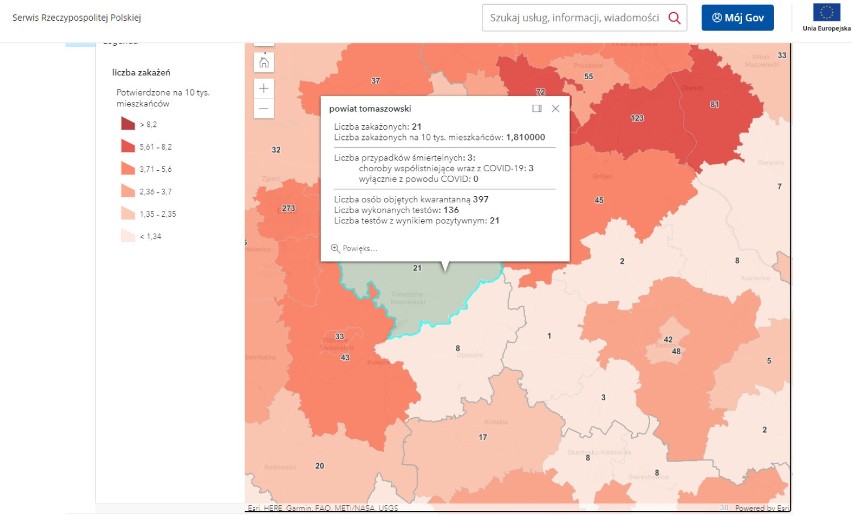 Koronawirus w Tomaszowie i powiecie. Zamknięty wydział komunikacji w starostwie