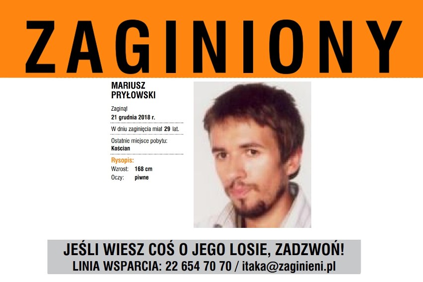 Mariusz Pryłowski zaginął w grudniu 2018 roku