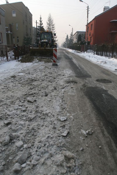 Na ul. Prusa trwa właśnie budowa