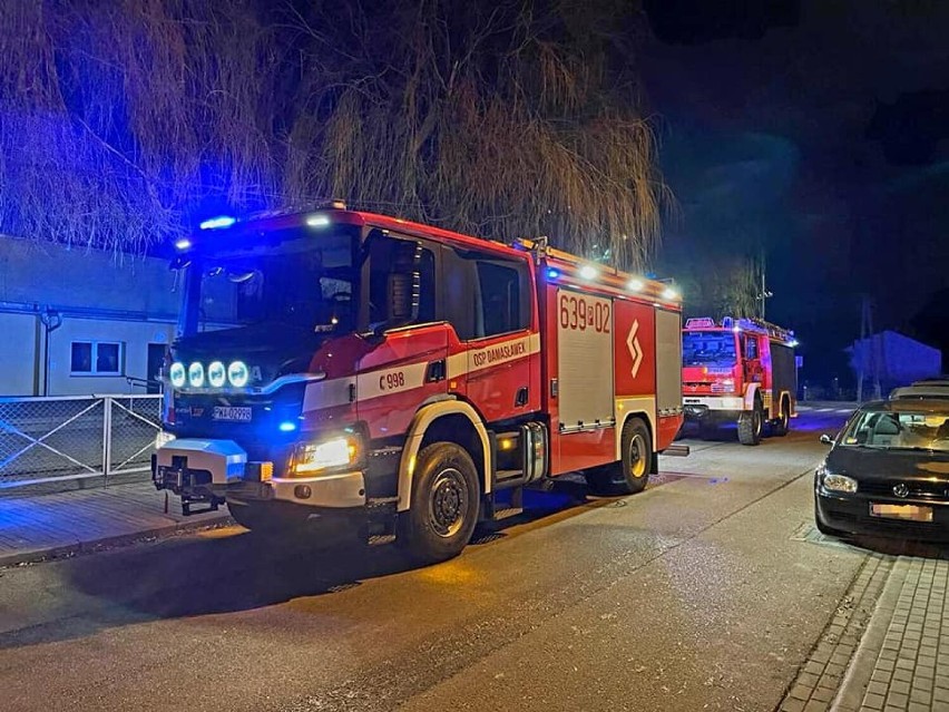 Pożar drzewa w Damasławku. Interweniowała straż pożarna.