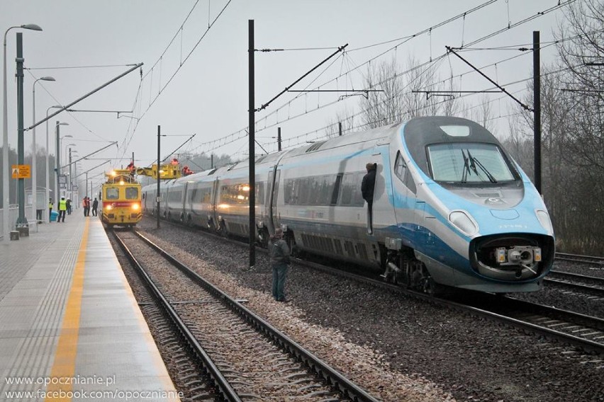 Awaria pendolino koło Opoczna