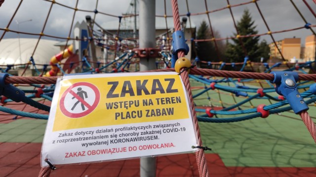 Koronawirus, Piotrków: Zamknięte parki i place zabaw, zakaz korzystania z miejsc rekreacji