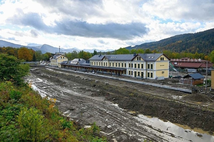Trwa przebudowa stacji kolejowej w Zakopanem