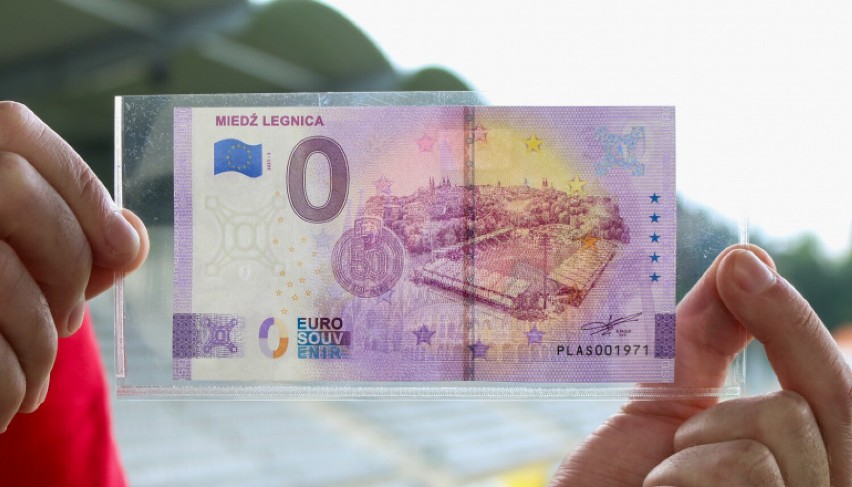 Banknot 0 euro na 50-lecie klubu Miedź Legnica. Premiera już w sobotę 7 sierpnia. Jak i za ile można nabyć banknot?
