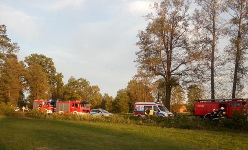 Groźny wypadek na drodze Boruja Kościelna - Kąkolewo