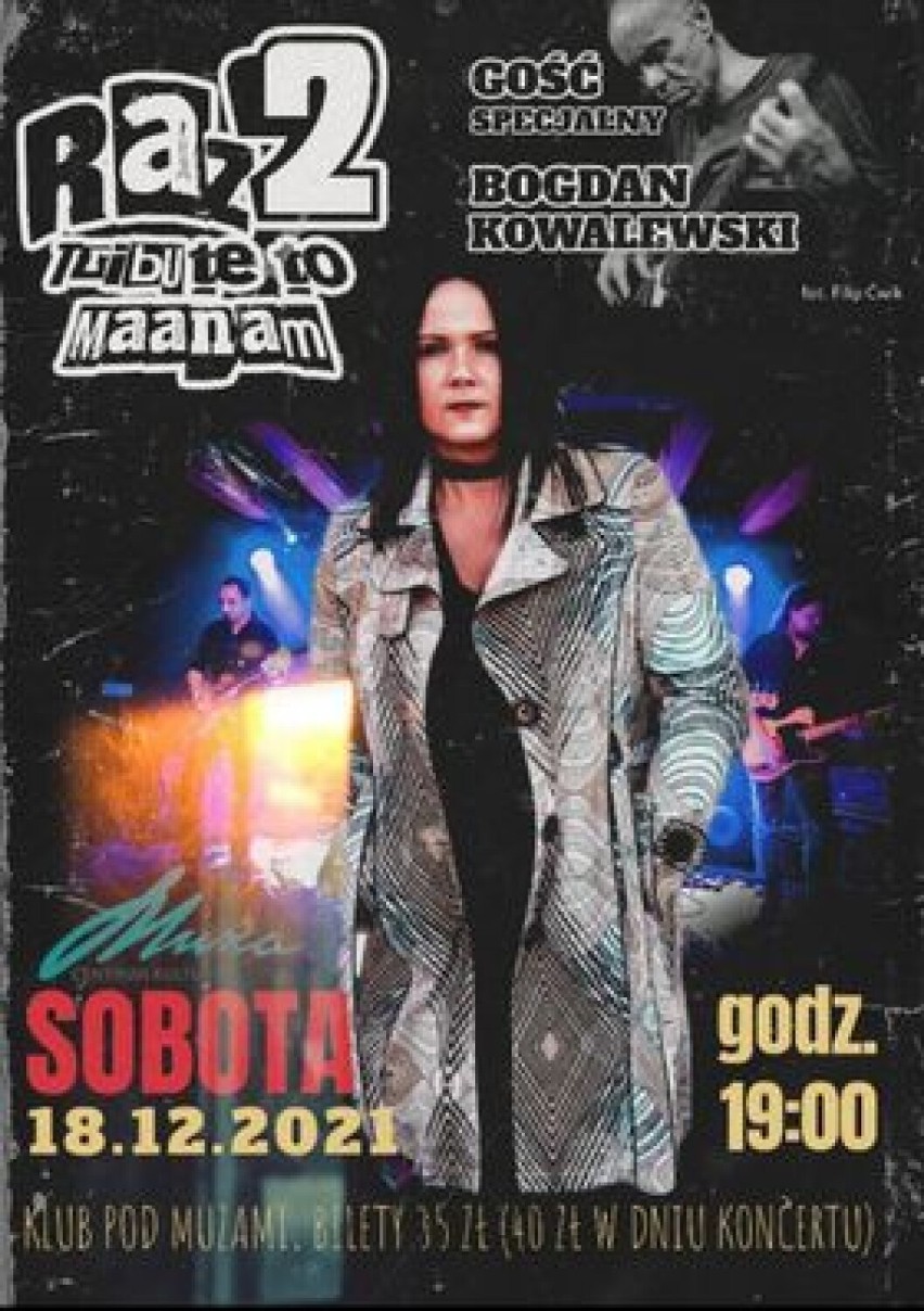 Koncert zespołu Raz2- Tribute tu Maanam w lubińskiej Muzie już 18 grudnia! Zapraszamy
